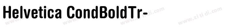 Helvetica CondBoldTr字体转换